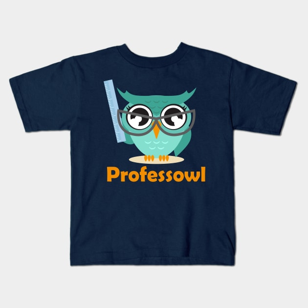 ProfessOwl Kids T-Shirt by Garlicky